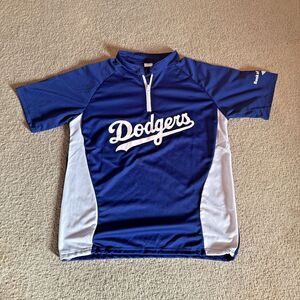 Los Angeles Dodgers 1/4 Zip Blue Bank of America SGA | Men's Medium